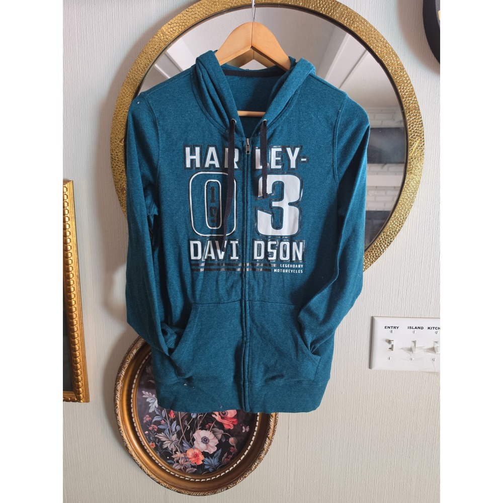 Harley-Davidson womens Full Zip Hoodie medium no tag Sturgis, MI